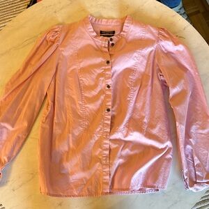 Something Navy Button Down 100% Cotton Blouse